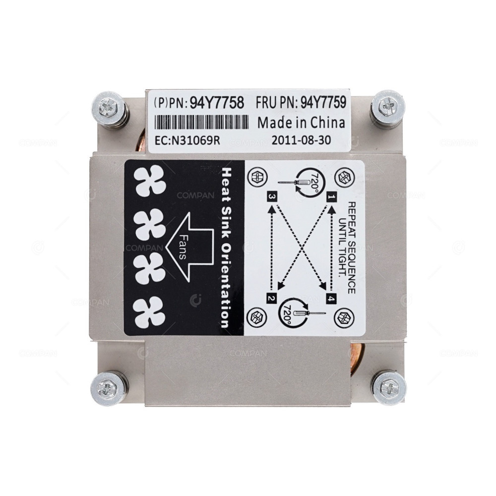 94Y7759 IBM HEATSINK FOR SYSTEM X3630 M3 94Y7758